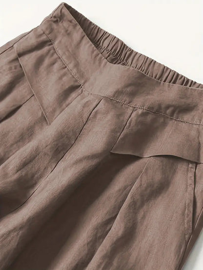 Linen Wide Leg Pant