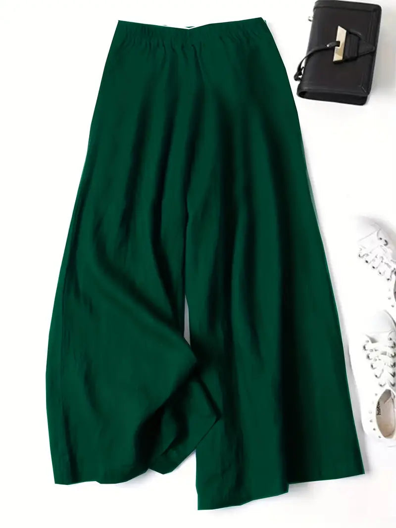 Linen Wide Leg Pant